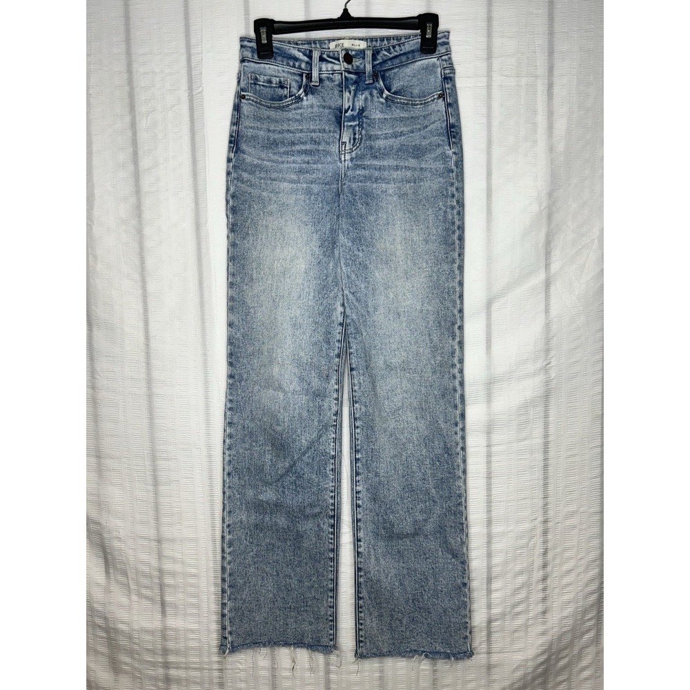 BKE Women's 26x32 Light Wash Blue Billie Slim Fit High Rise Lower Butt Rip Cut